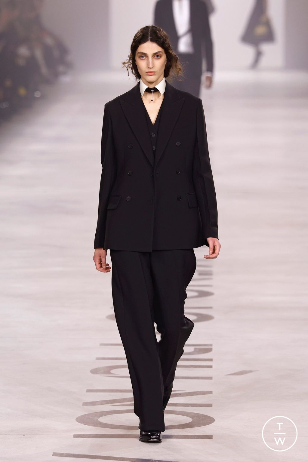 Fashion Week Milan Fall/Winter 2026 look 7 from the Fendi collection womenswear