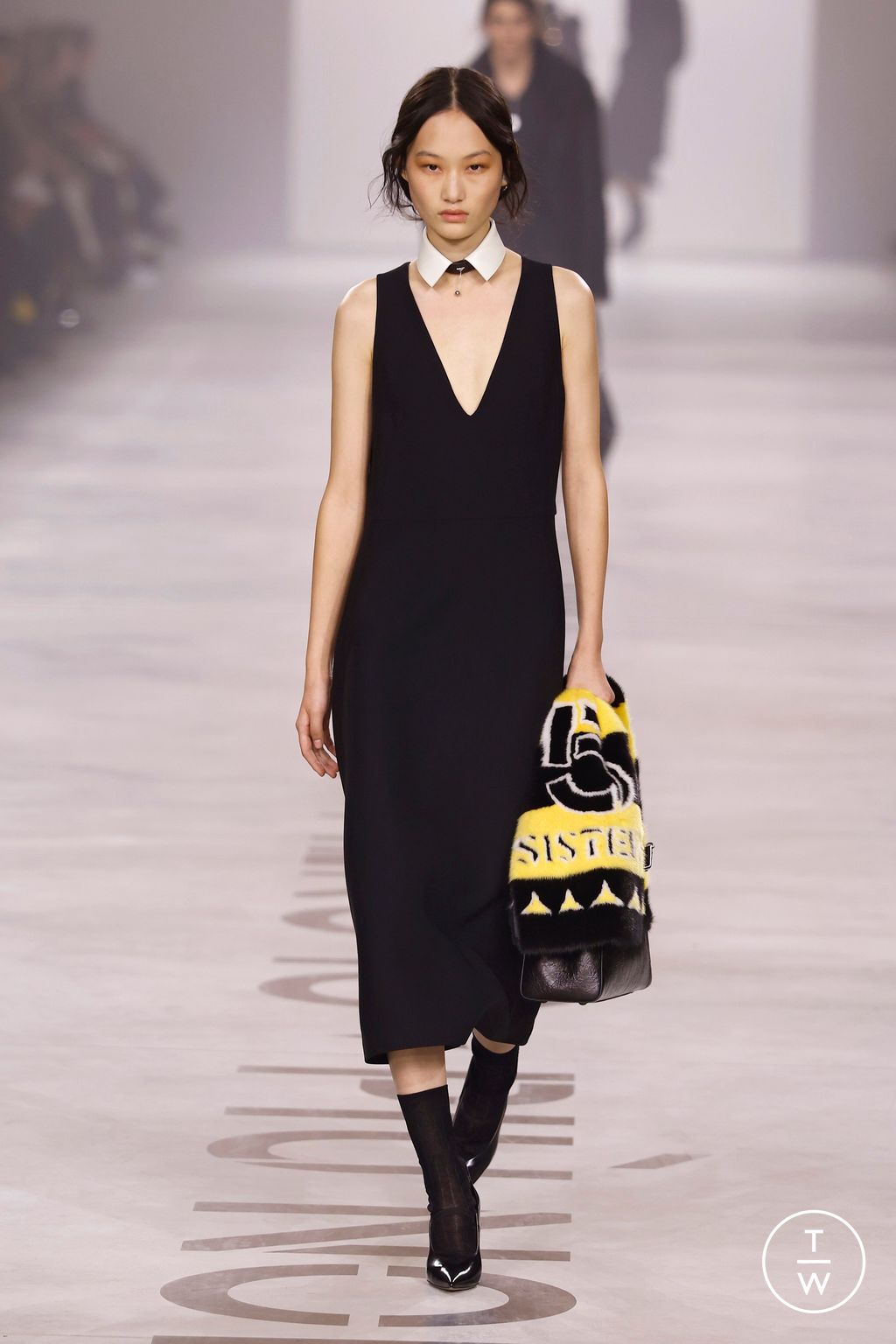 Fashion Week Milan Fall/Winter 2026 look 10 from the Fendi collection womenswear