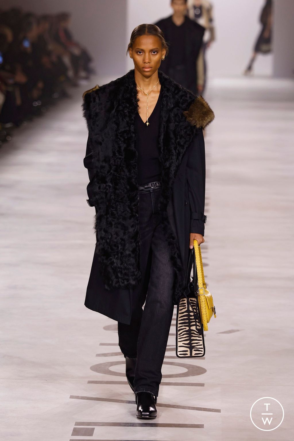 Fashion Week Milan Fall/Winter 2026 look 36 from the Fendi collection womenswear
