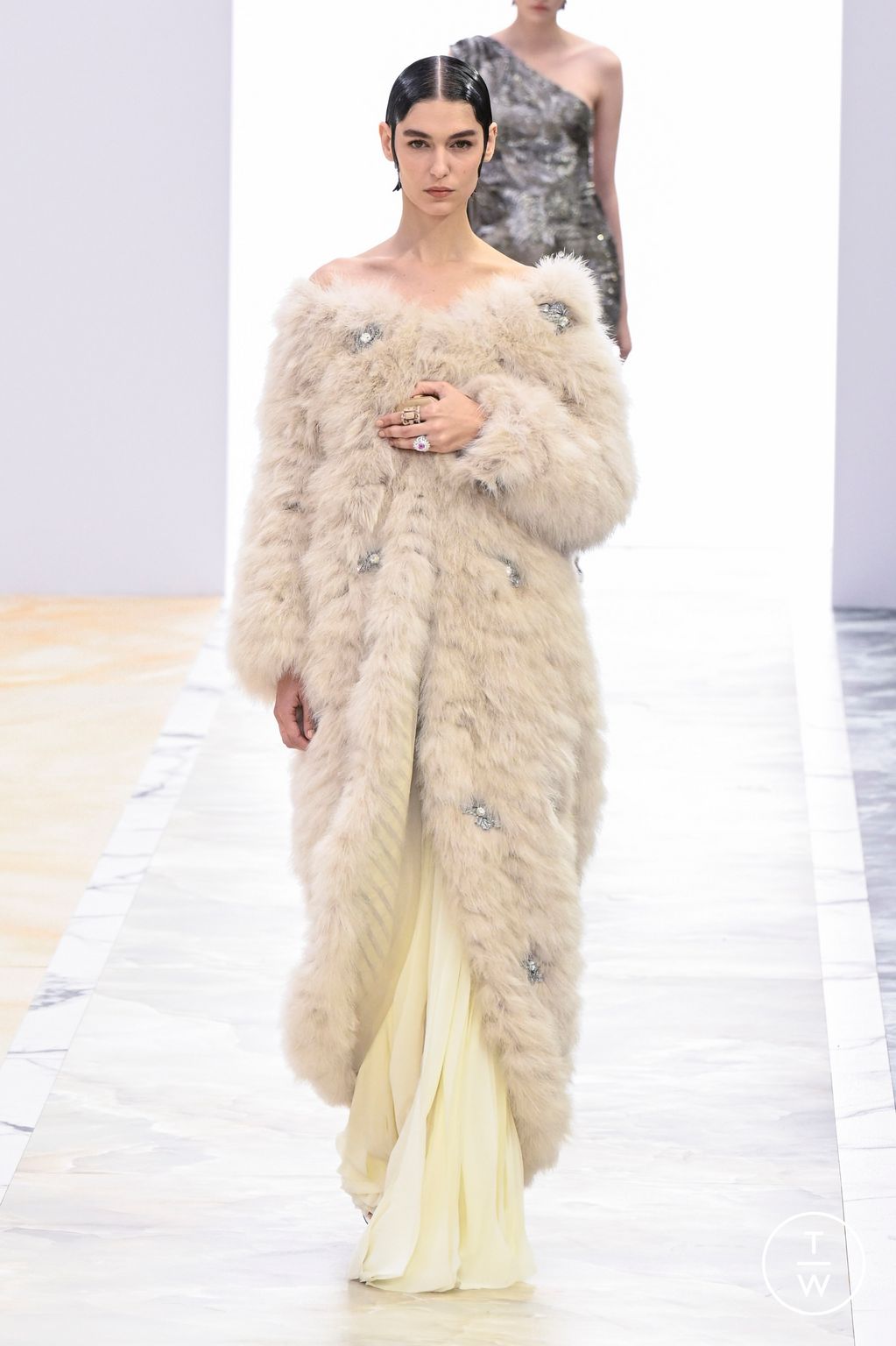 Fashion Week Paris Fall/Winter 2023 look 31 from the Fendi collection couture
