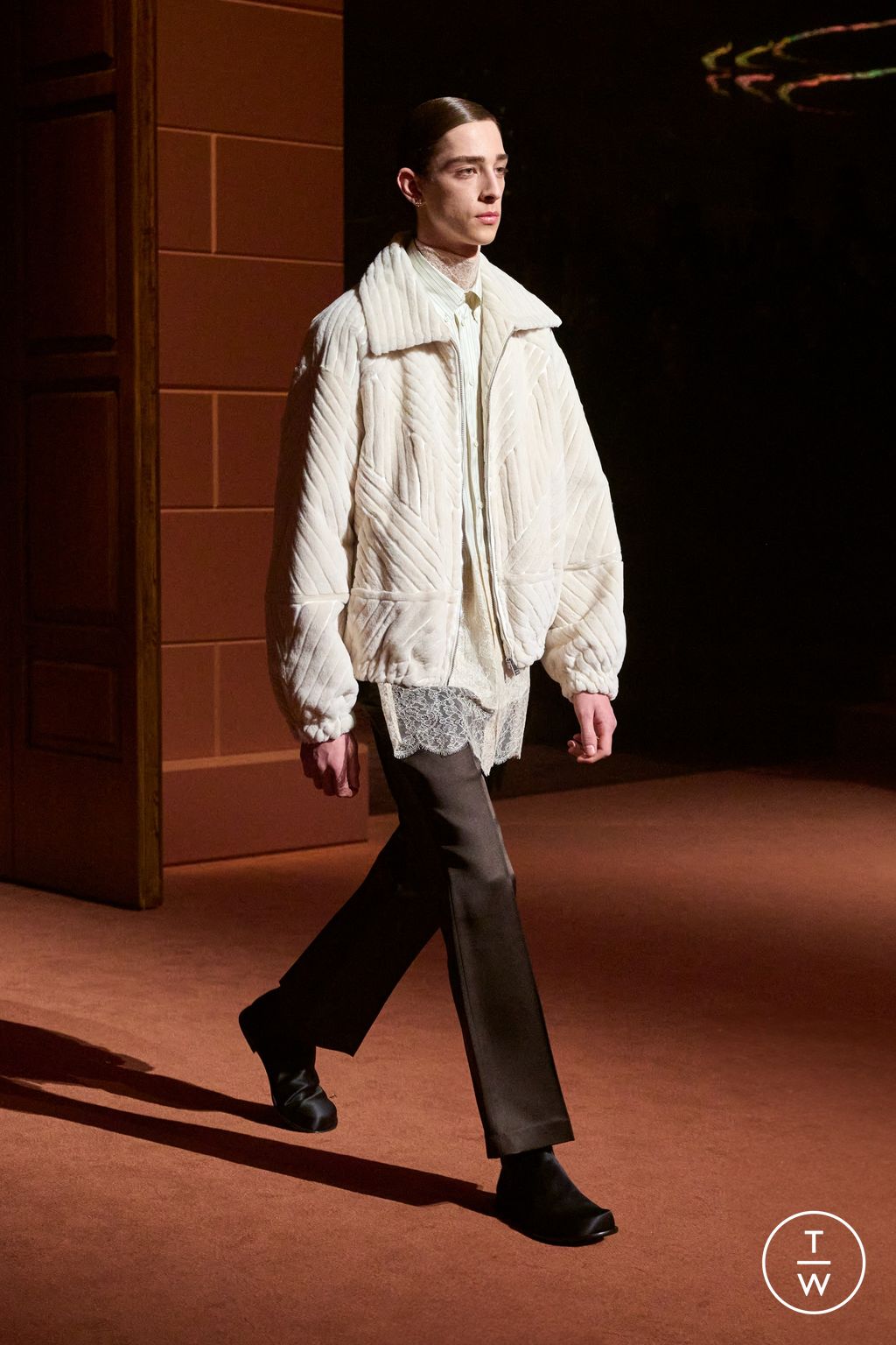 Fashion Week Milan Fall/Winter 2025 look 80 from the Fendi collection womenswear