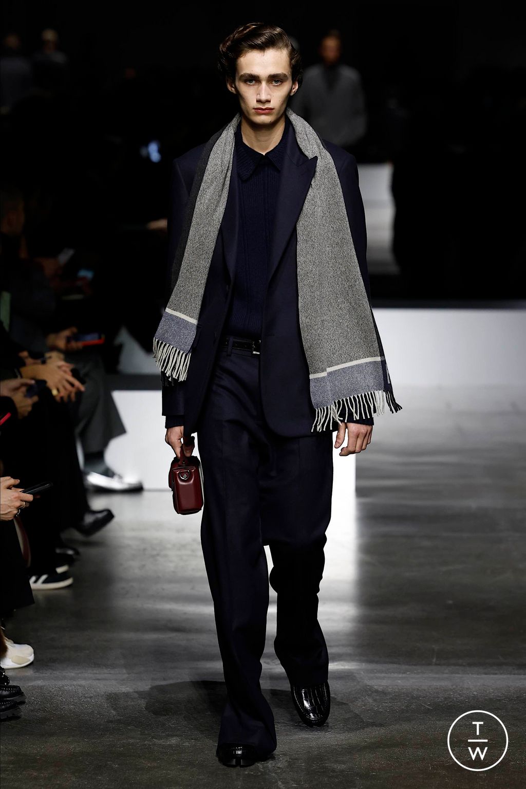 Fashion Week Milan Fall/Winter 2024 look 40 from the Fendi collection menswear