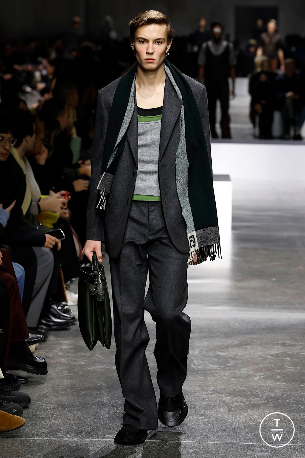 Fashion Week Milan Fall/Winter 2024 look 46 from the Fendi collection menswear