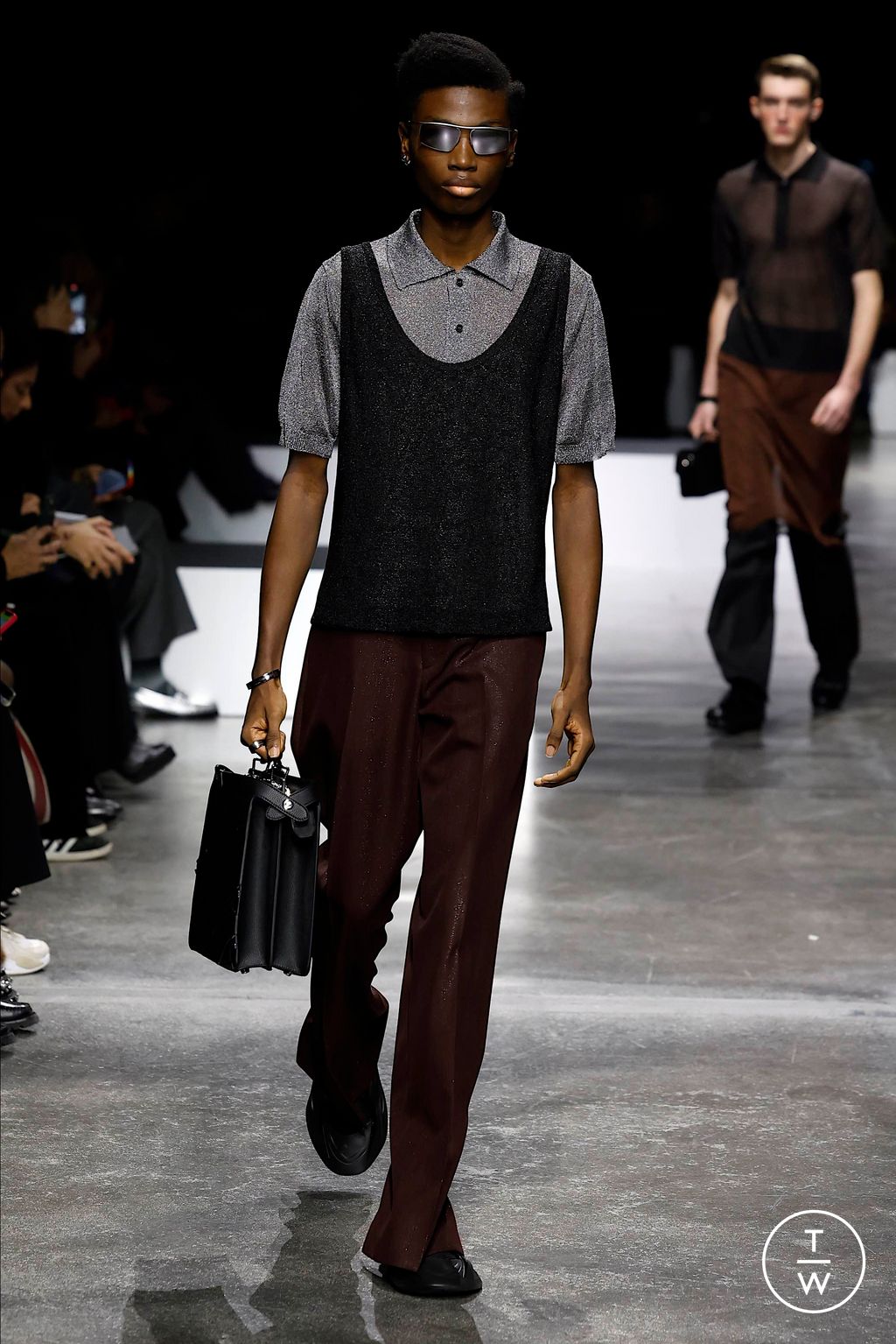 Fashion Week Milan Fall/Winter 2024 look 54 from the Fendi collection menswear