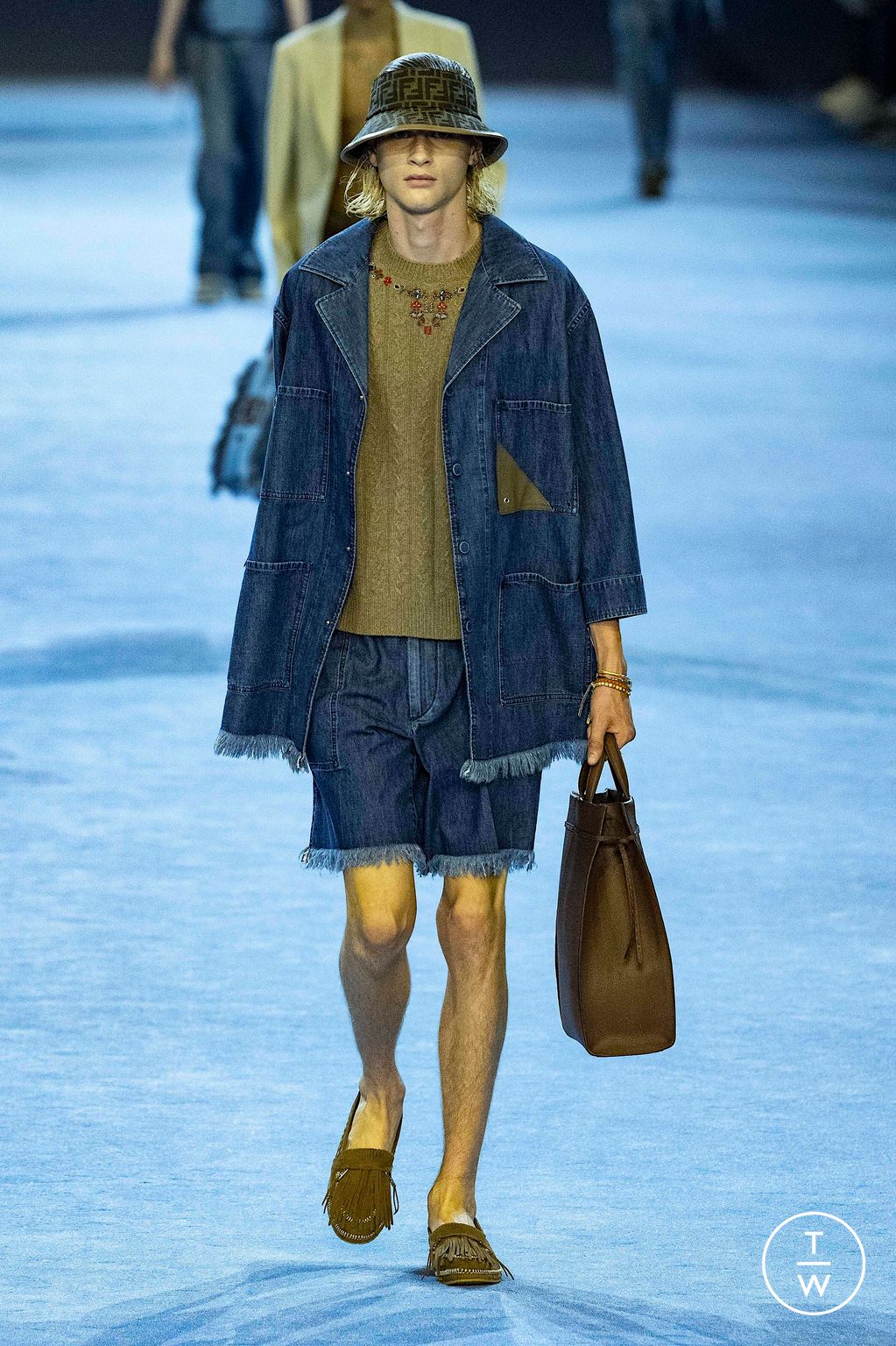 Fashion Week Milan Spring/Summer 2023 look 6 from the Fendi collection 男装