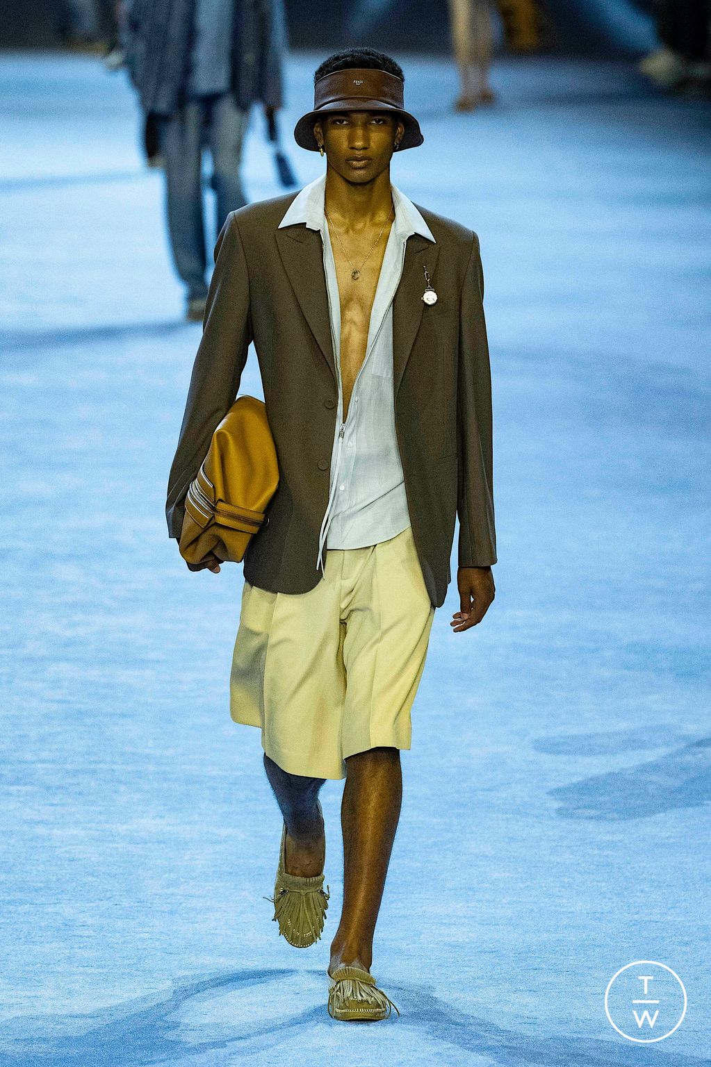 Fashion Week Milan Spring/Summer 2023 look 9 from the Fendi collection menswear