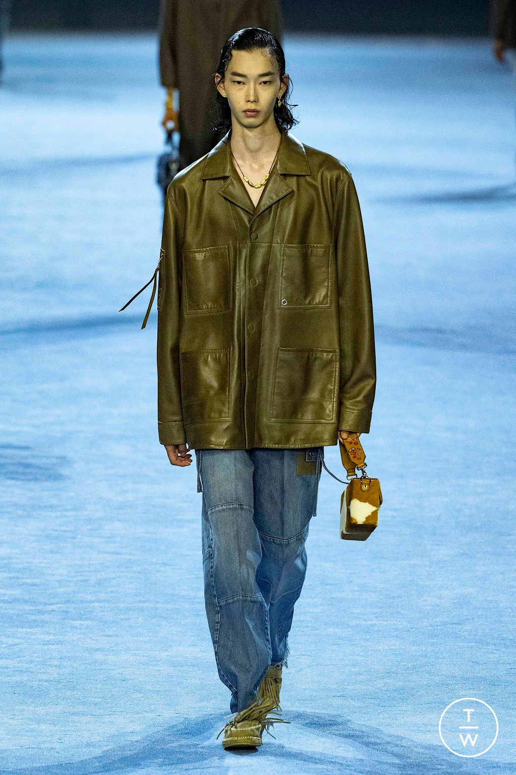 Fashion Week Milan Spring/Summer 2023 look 12 from the Fendi collection menswear