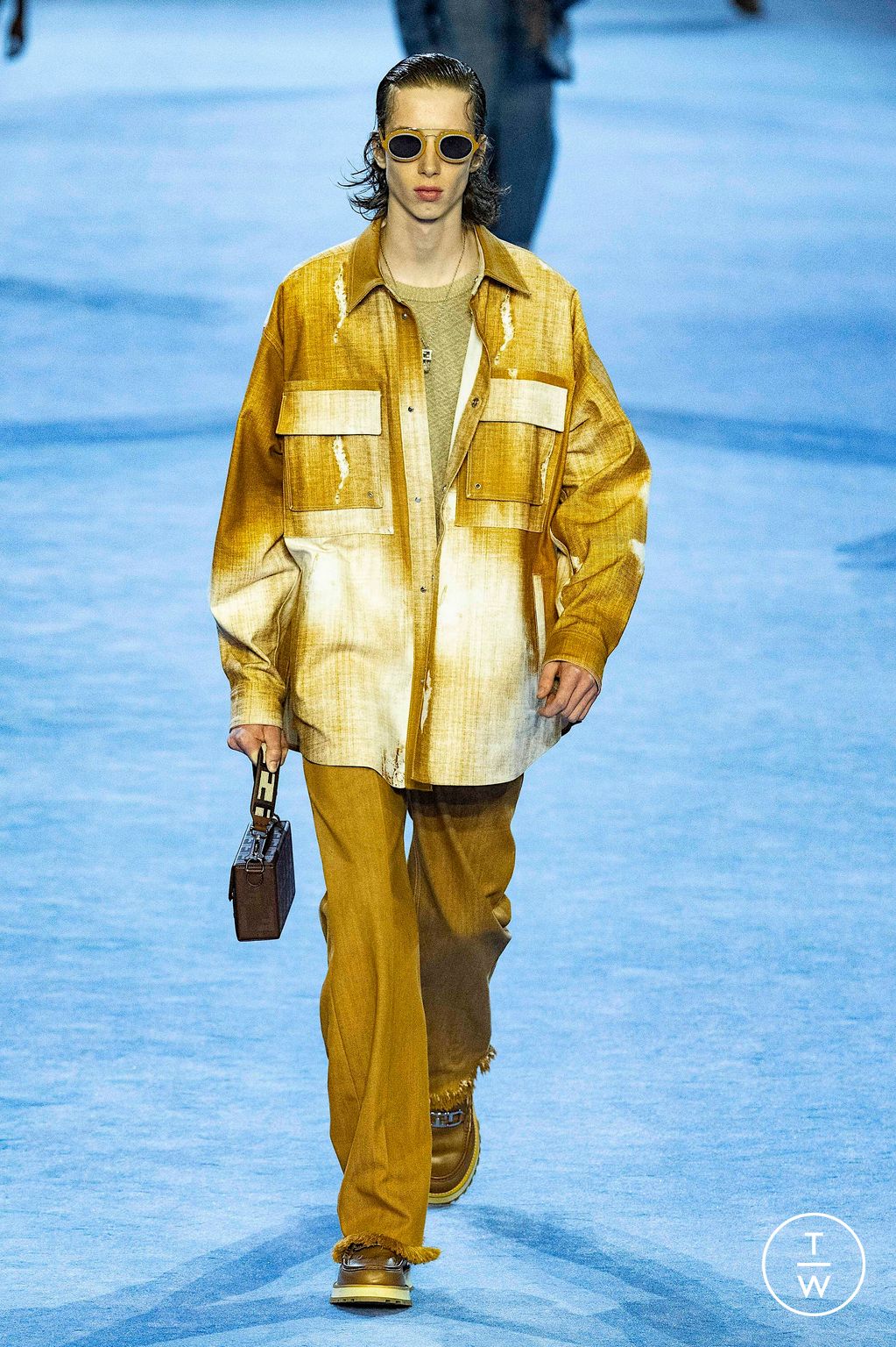 Fashion Week Milan Spring/Summer 2023 look 35 from the Fendi collection menswear