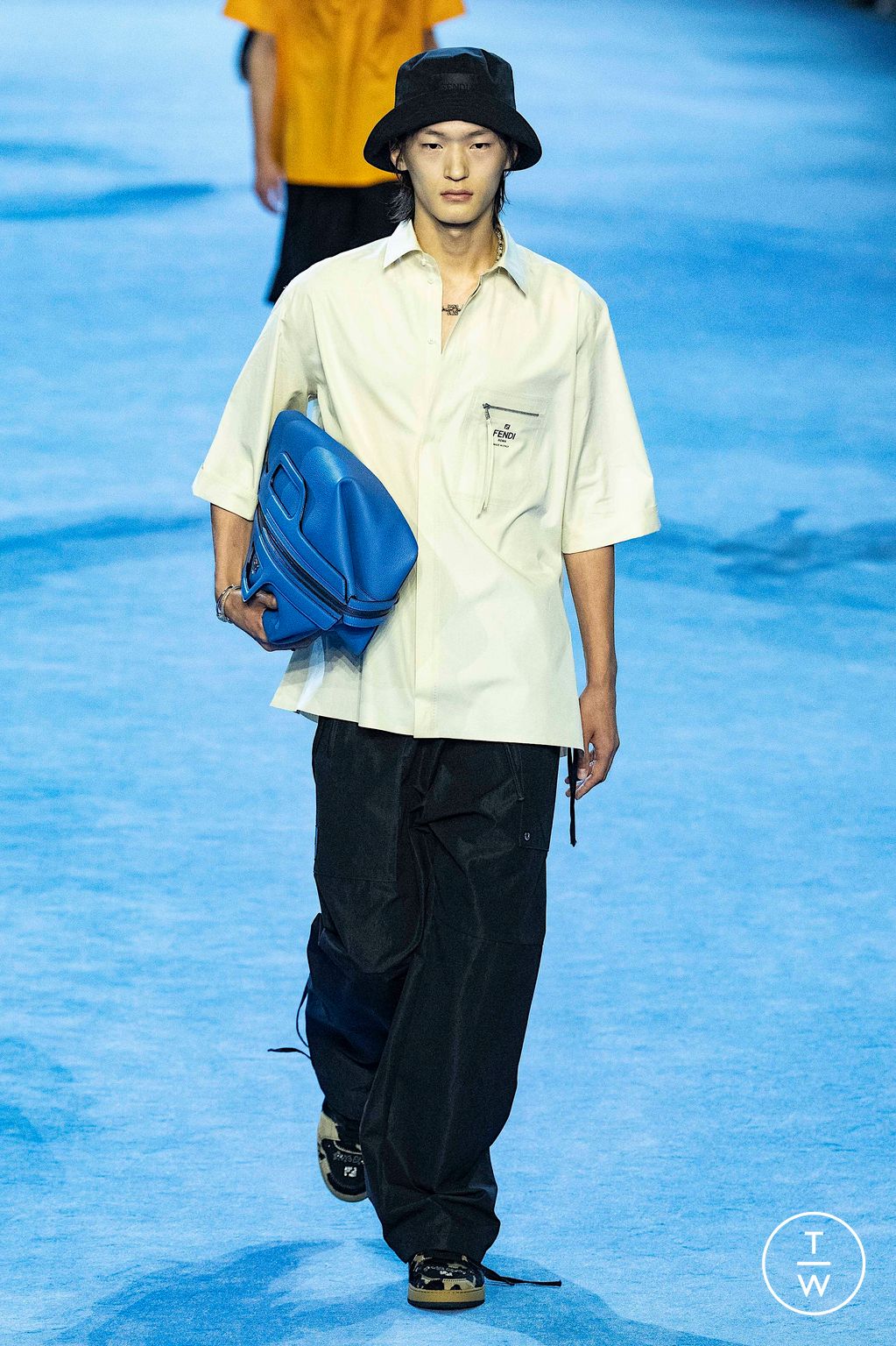 Fashion Week Milan Spring/Summer 2023 look 45 from the Fendi collection menswear