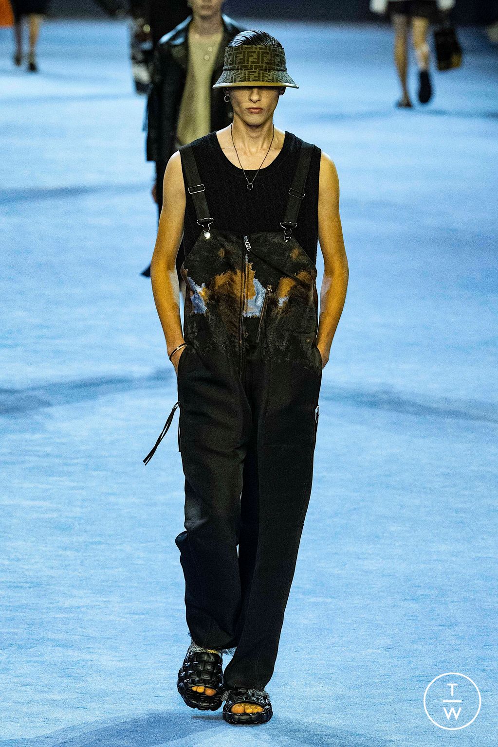 Fashion Week Milan Spring/Summer 2023 look 49 from the Fendi collection menswear