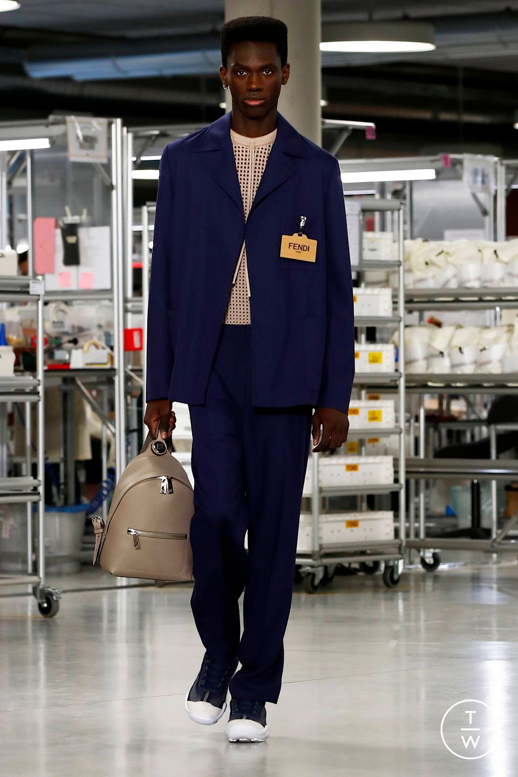 Fashion Week Florence - Pitti Spring/Summer 2024 look 8 from the Fendi collection menswear