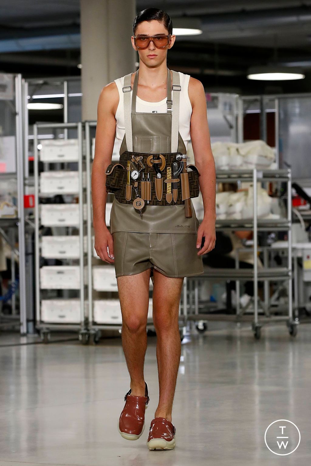 Fashion Week Florence - Pitti Spring/Summer 2024 look 13 from the Fendi collection menswear