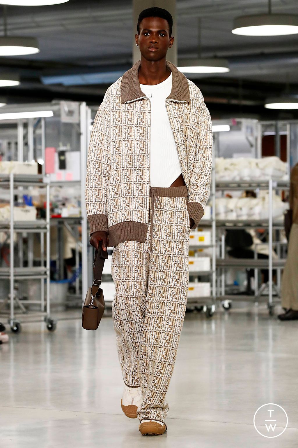 Fashion Week Florence - Pitti Spring/Summer 2024 look 14 from the Fendi collection menswear