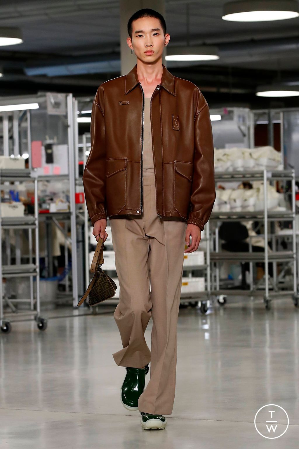 Fashion Week Florence - Pitti Spring/Summer 2024 look 16 from the Fendi collection menswear