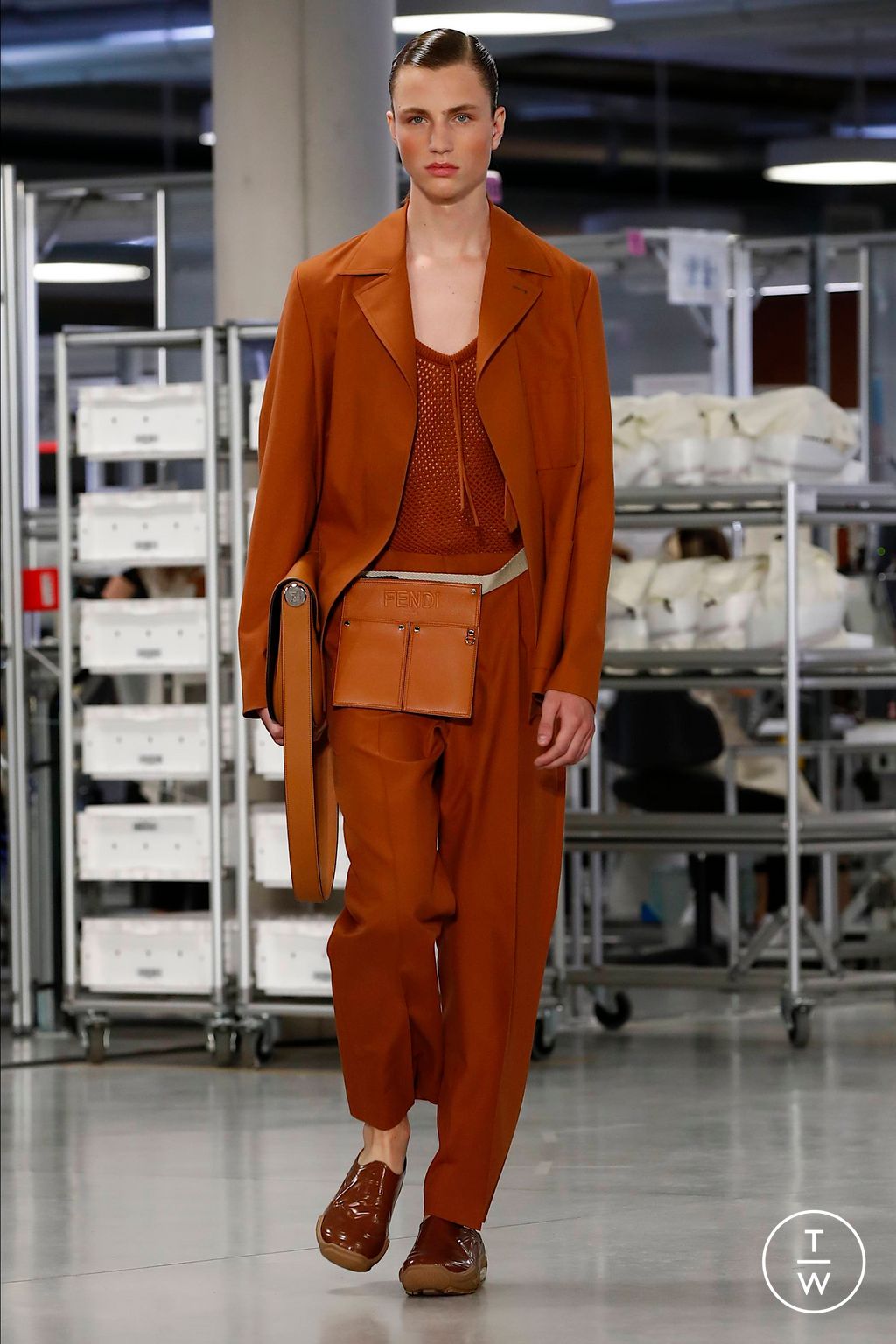 Fashion Week Florence - Pitti Spring/Summer 2024 look 20 from the Fendi collection menswear