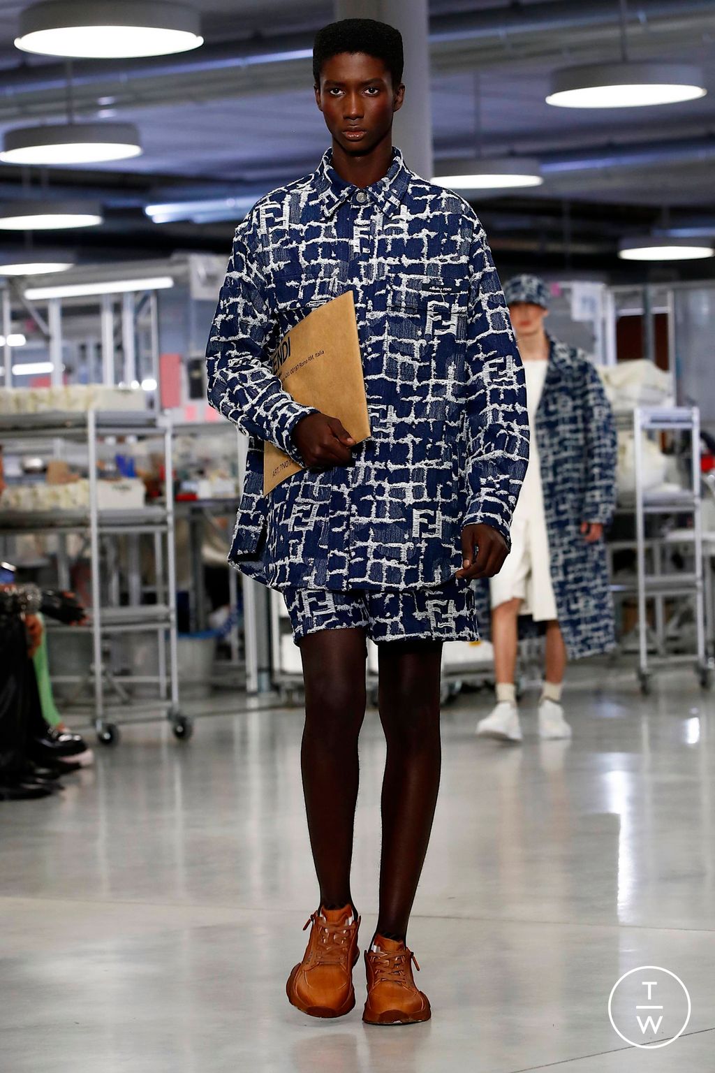 Fashion Week Florence - Pitti Spring/Summer 2024 look 31 from the Fendi collection 男装