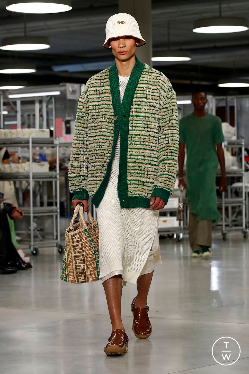 Fashion Week Florence - Pitti Spring/Summer 2024 look 43 from the Fendi collection menswear