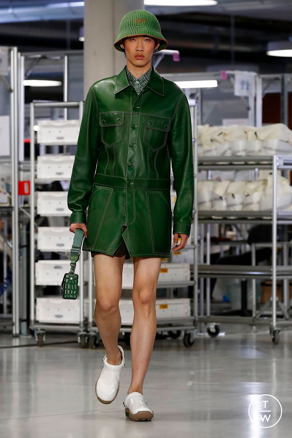 Fashion Week Florence - Pitti Spring/Summer 2024 look 46 from the Fendi collection 男装