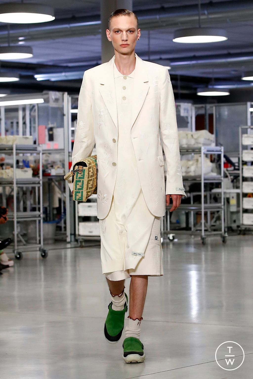 Fashion Week Florence - Pitti Spring/Summer 2024 look 48 from the Fendi collection 男装