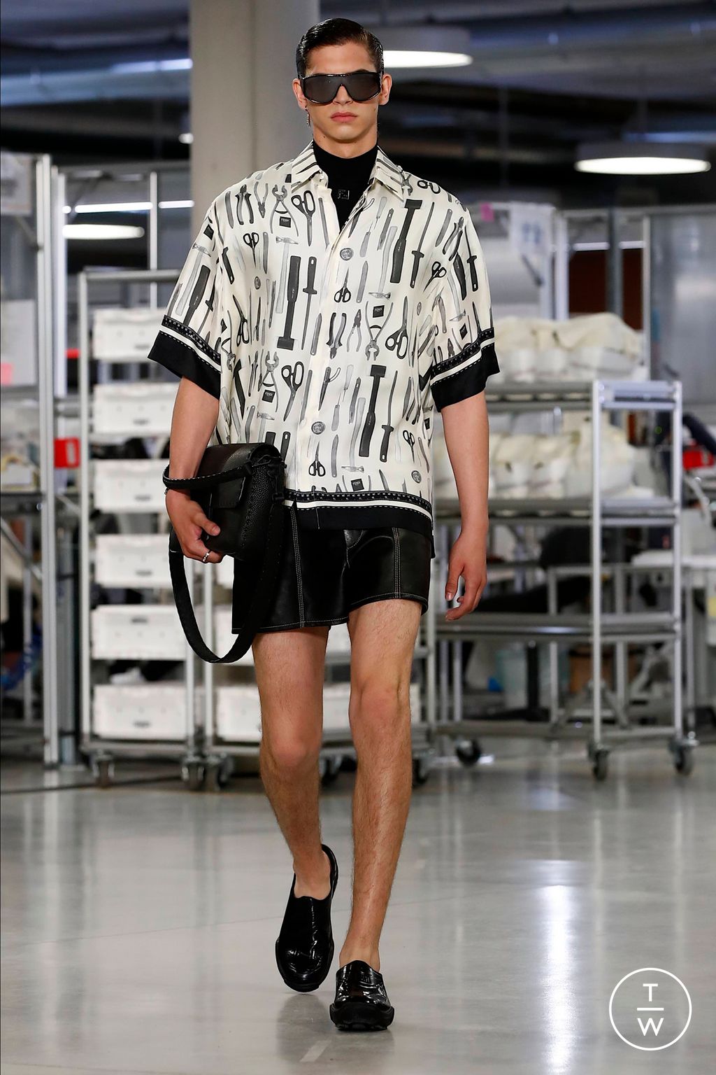Fashion Week Florence - Pitti Spring/Summer 2024 look 50 from the Fendi collection 男装