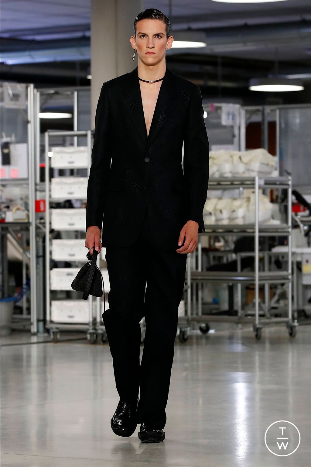 Fashion Week Florence - Pitti Spring/Summer 2024 look 53 from the Fendi collection menswear