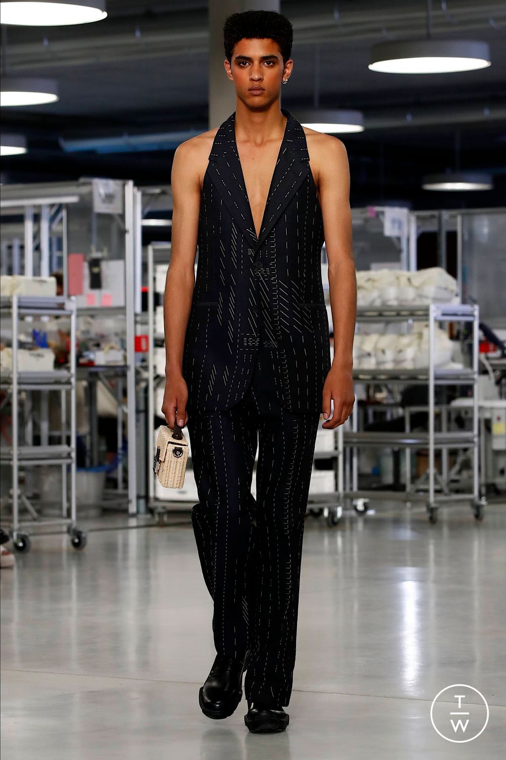 Fashion Week Florence - Pitti Spring/Summer 2024 look 56 from the Fendi collection menswear