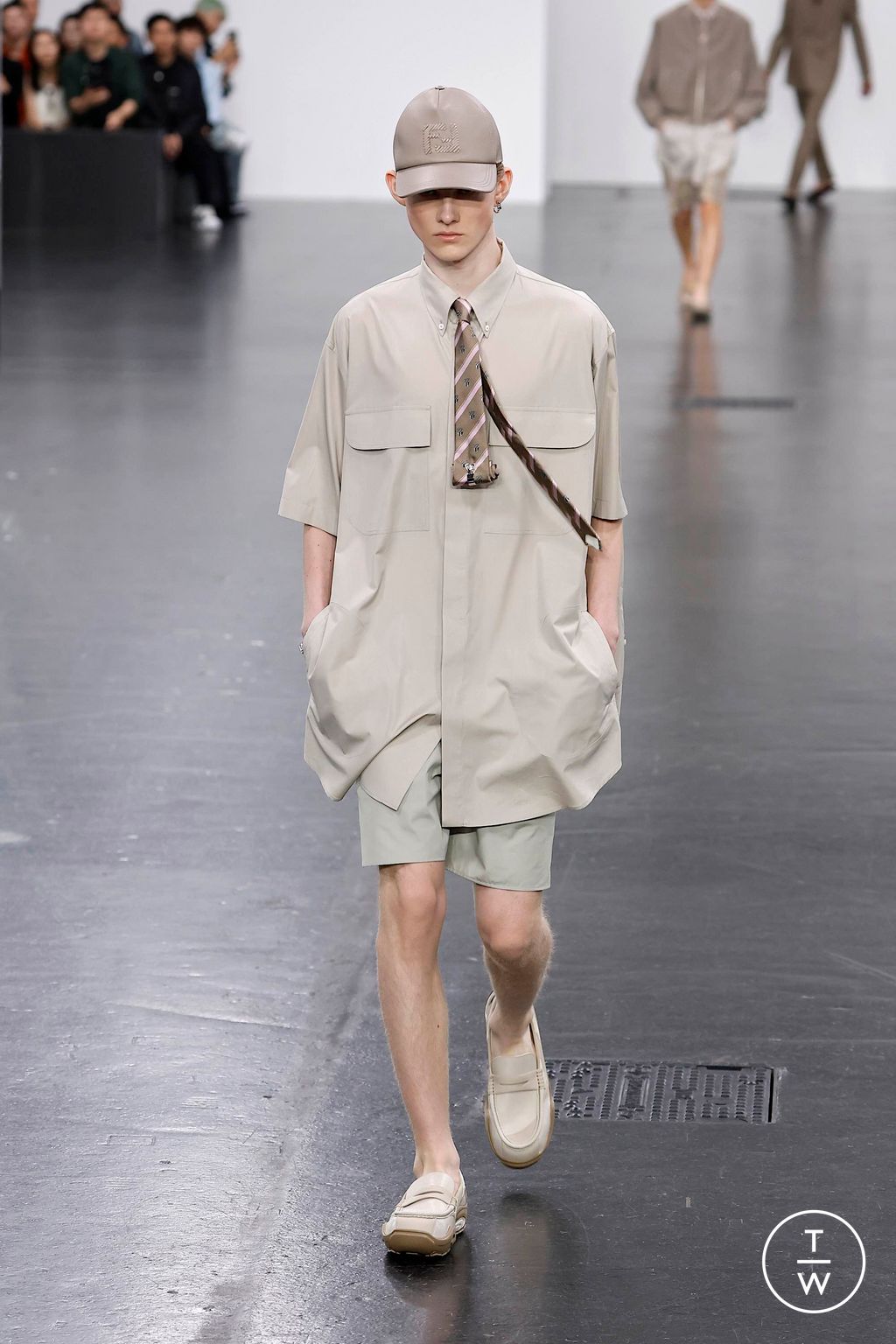Fashion Week Milan Spring-Summer 2025 look 3 from the Fendi collection menswear