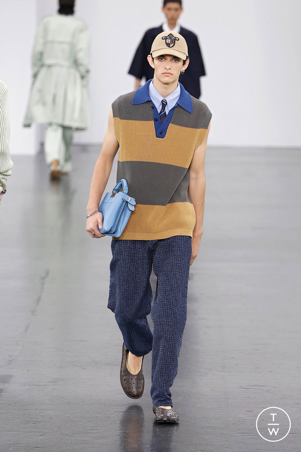 Fashion Week Milan Spring-Summer 2025 look 24 from the Fendi collection menswear