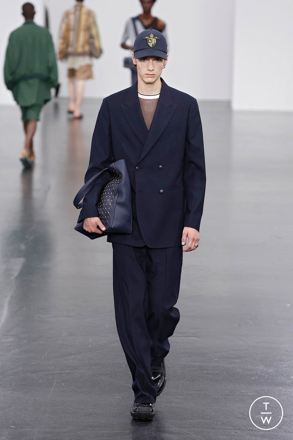 Fashion Week Milan Spring-Summer 2025 look 29 from the Fendi collection menswear