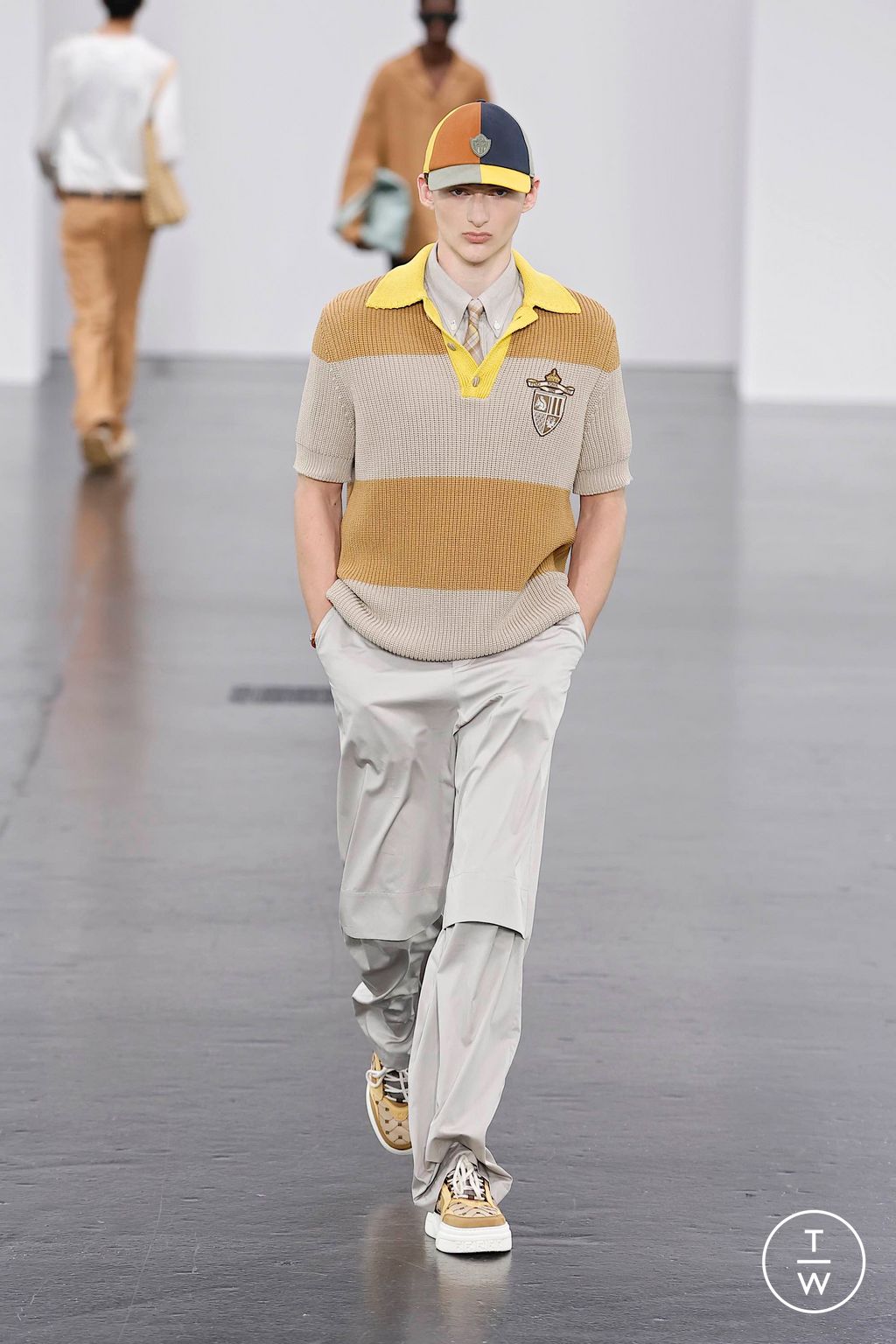 Fashion Week Milan Spring-Summer 2025 look 43 from the Fendi collection menswear