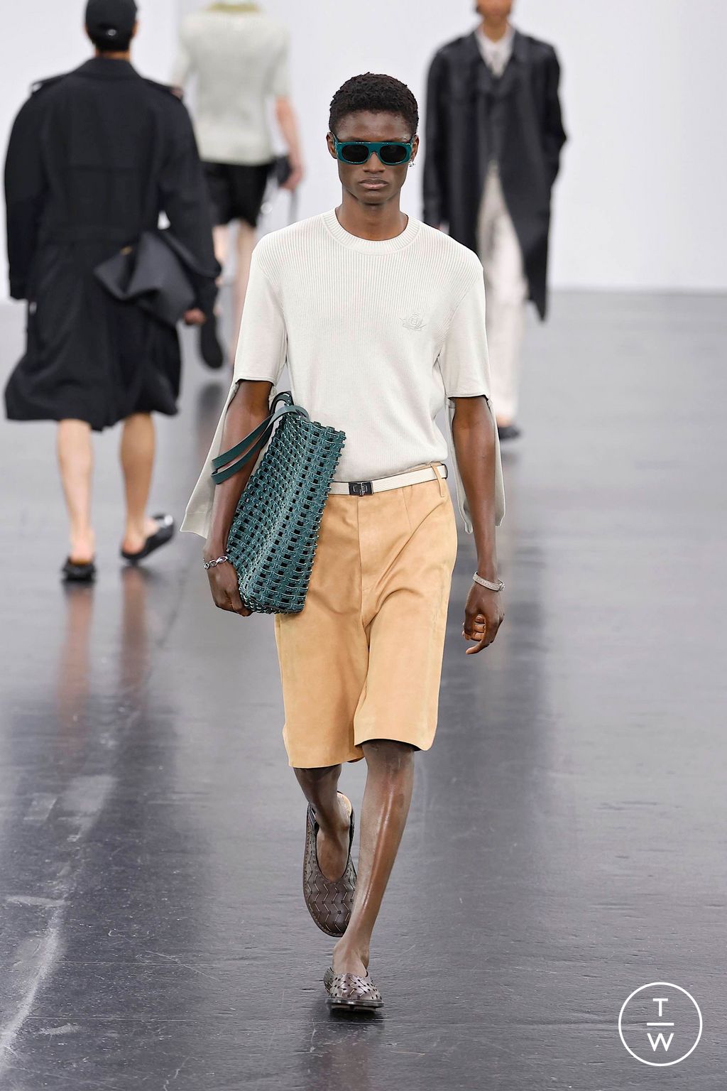 Fashion Week Milan Spring-Summer 2025 look 46 from the Fendi collection menswear