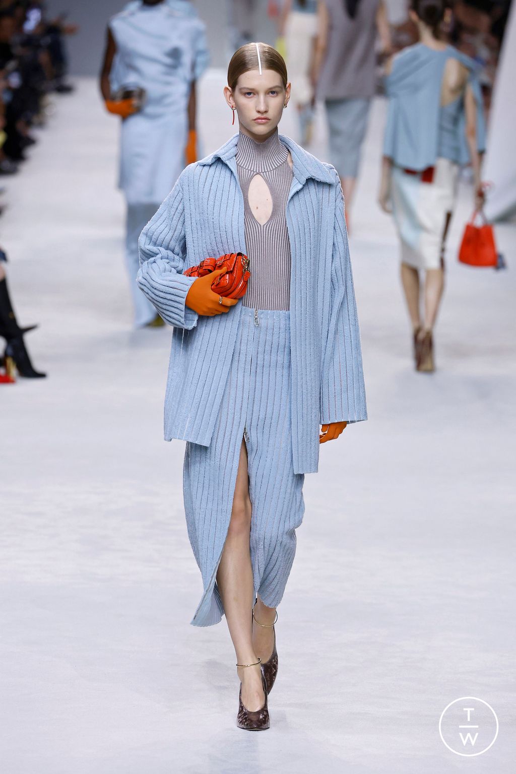 Fashion Week Milan Spring/Summer 2024 look 13 from the Fendi collection womenswear