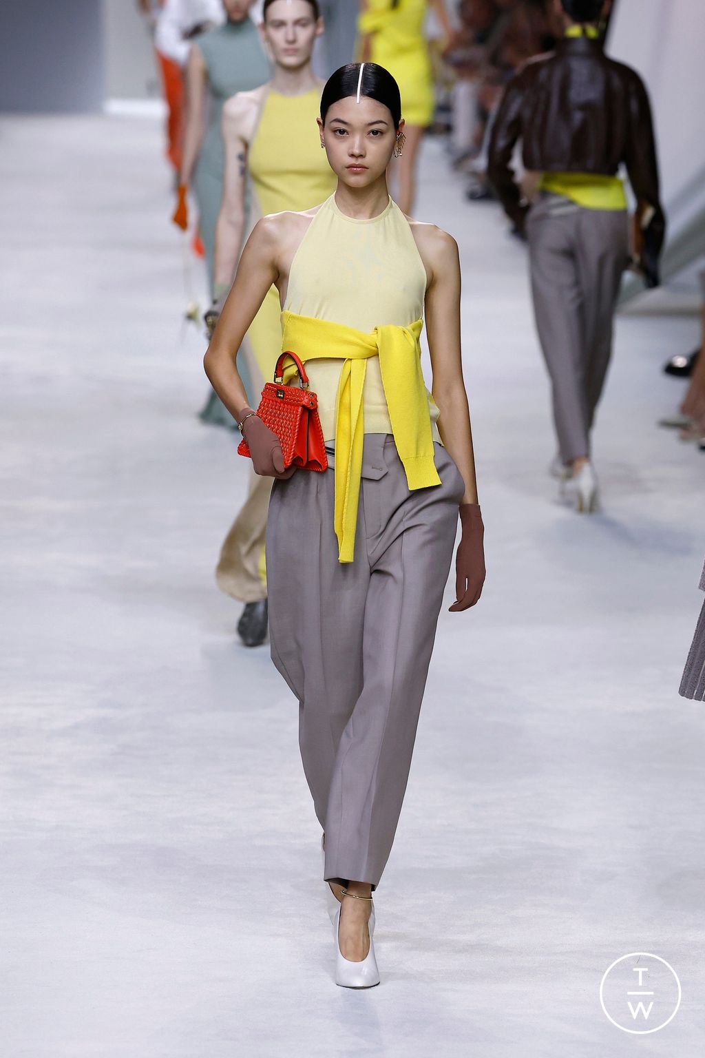 Fashion Week Milan Spring/Summer 2024 look 45 from the Fendi collection womenswear