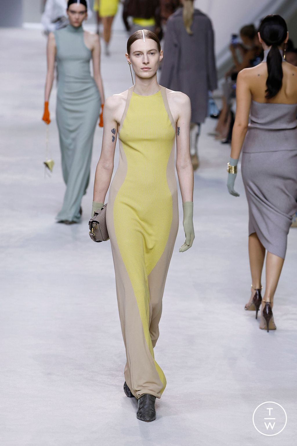 Fashion Week Milan Spring/Summer 2024 look 46 from the Fendi collection womenswear