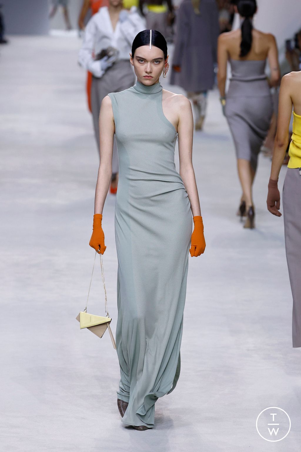 Fashion Week Milan Spring/Summer 2024 look 47 from the Fendi collection womenswear