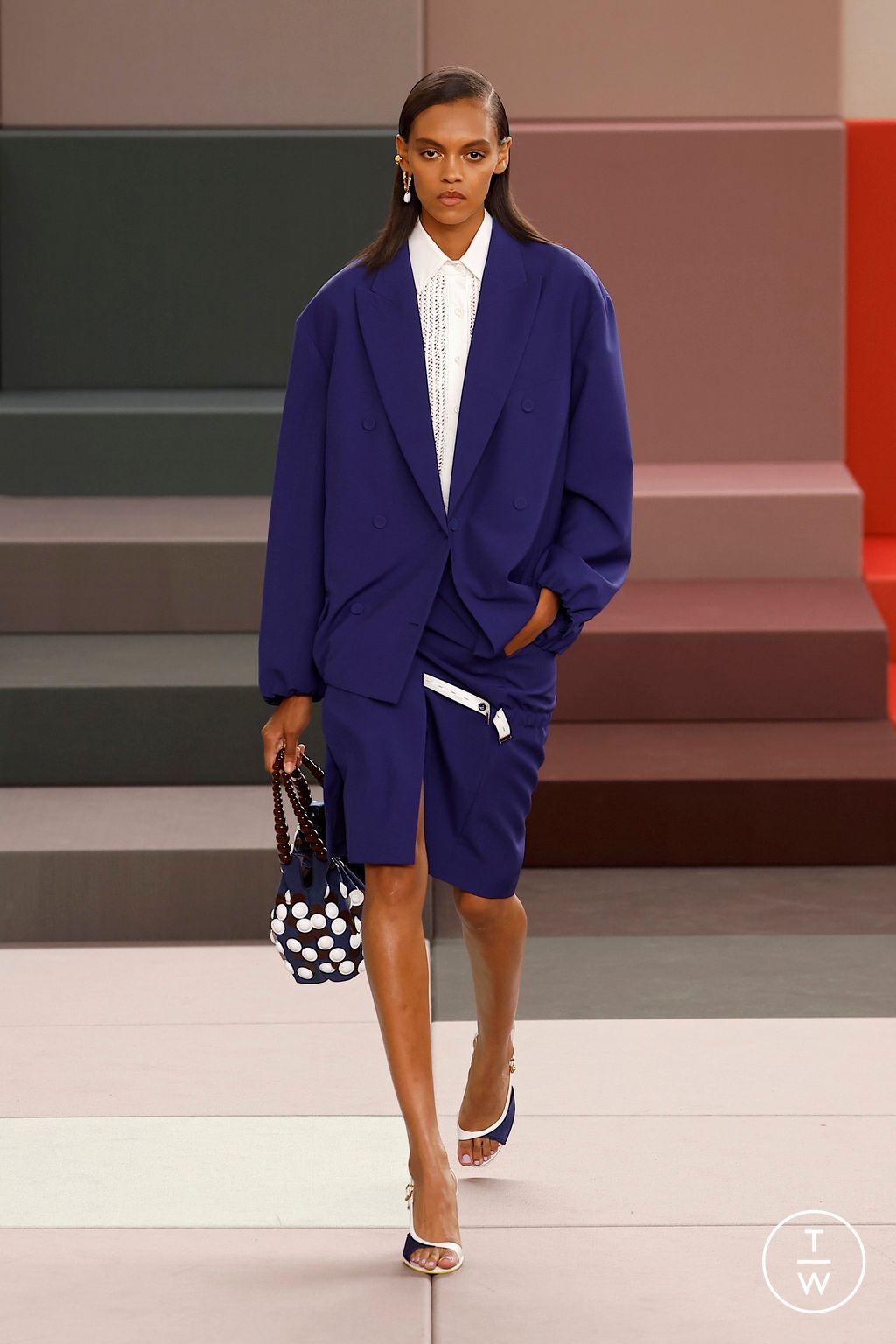 Fashion Week Milan Spring/Summer 2026 look 6 from the Fendi collection womenswear