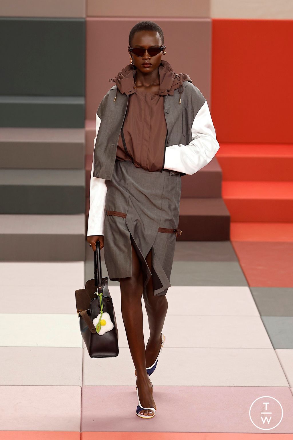 Fashion Week Milan Spring/Summer 2026 look 8 de la collection Fendi womenswear