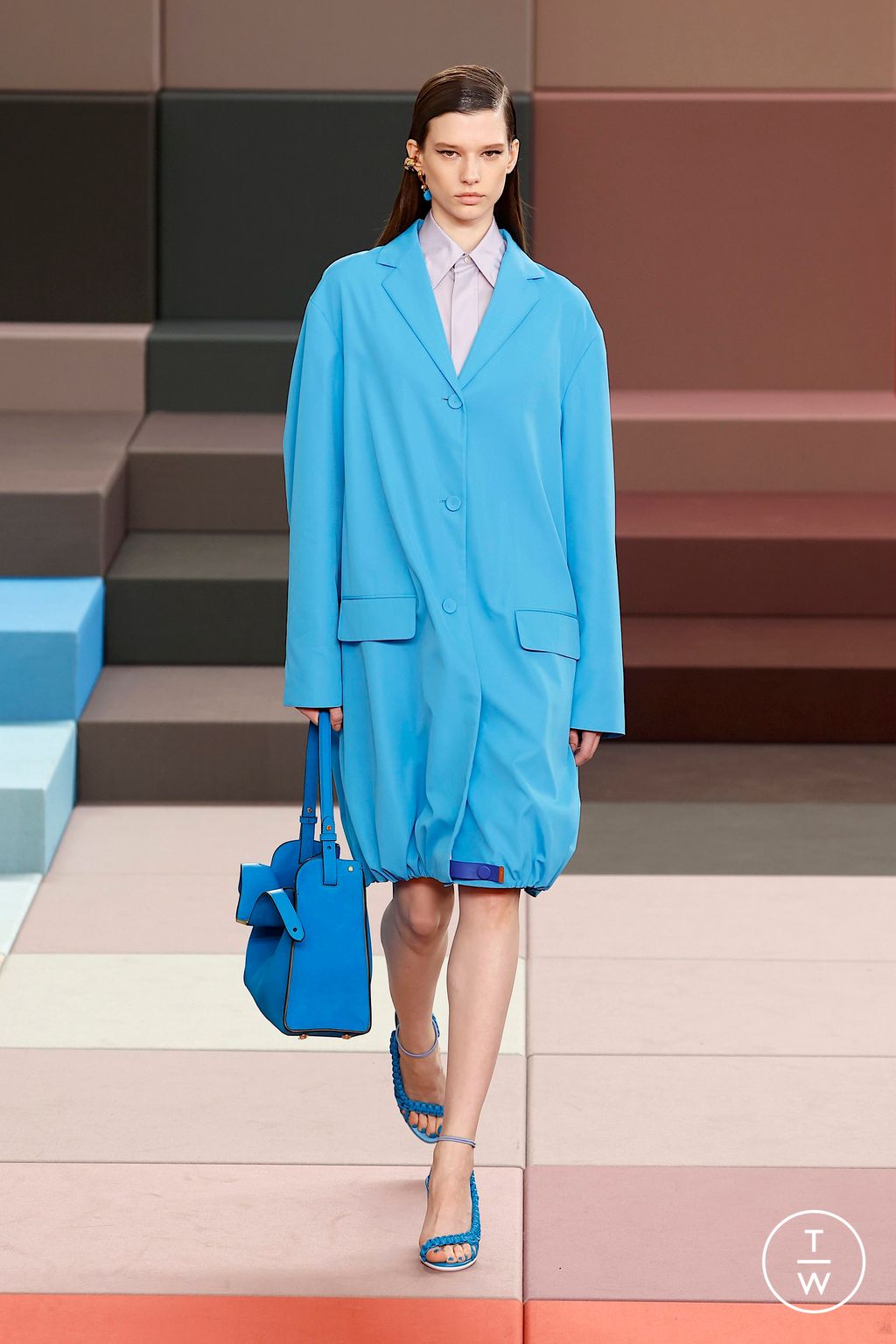 Fashion Week Milan Spring/Summer 2026 look 10 from the Fendi collection 女装