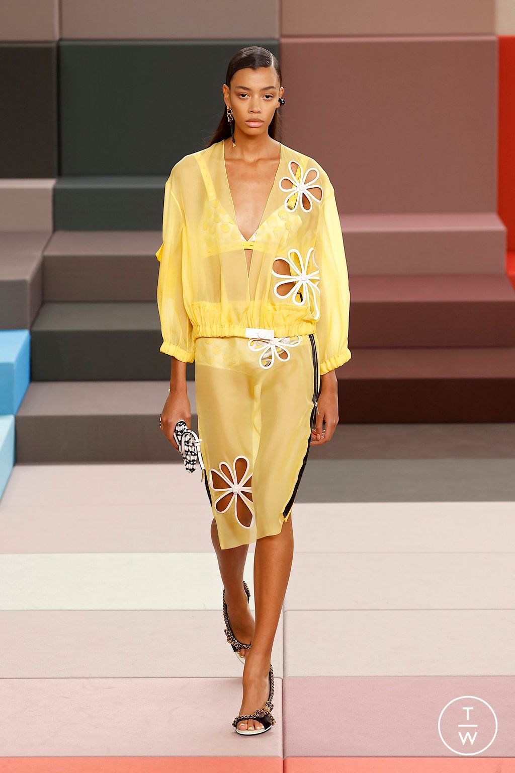 Fashion Week Milan Spring/Summer 2026 look 47 from the Fendi collection womenswear