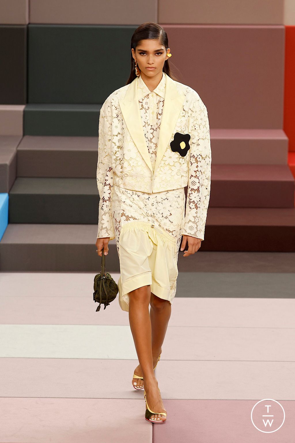 Fashion Week Milan Spring/Summer 2026 look 57 from the Fendi collection womenswear