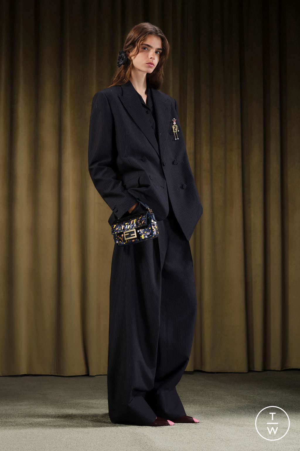 Fashion Week Milan Resort 2026 look 3 from the Fendi collection womenswear