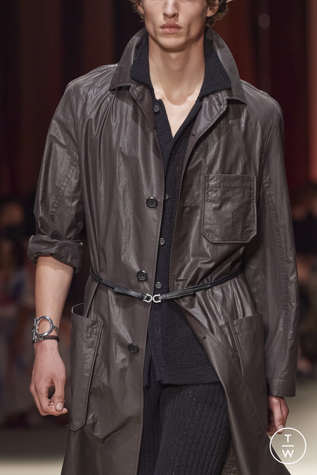 Fashion Week Milan Spring/Summer 2022 look 38 from the Ferragamo collection menswear accessories