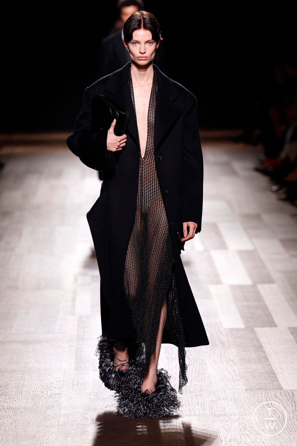 Fashion Week Milan Fall/Winter 2024 look 22 from the Ferragamo collection 女装