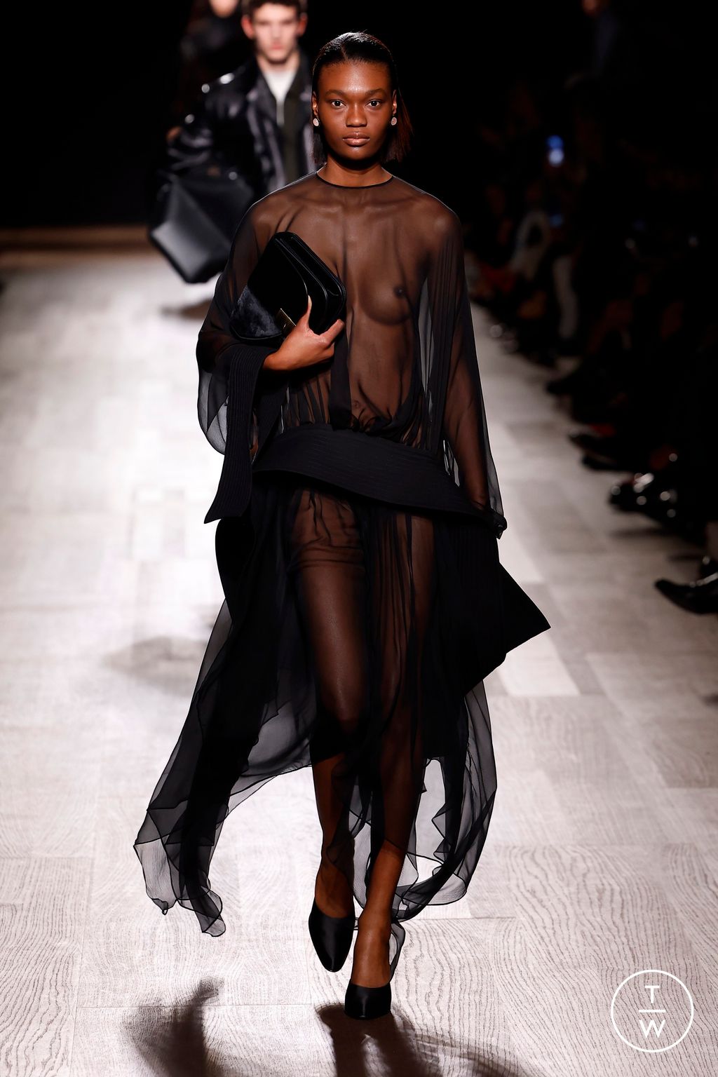 Fashion Week Milan Fall/Winter 2024 look 24 from the Ferragamo collection womenswear