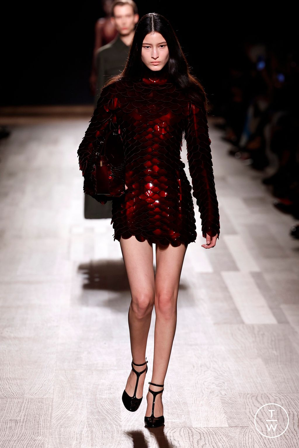 Fashion Week Milan Fall/Winter 2024 look 49 from the Ferragamo collection 女装