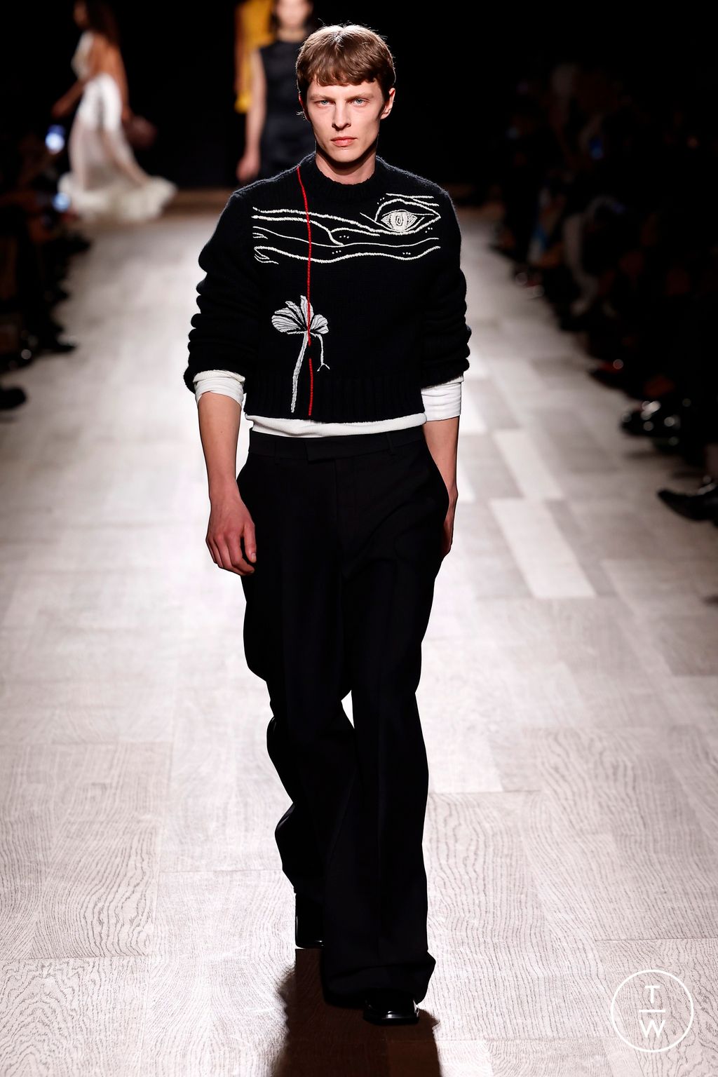 Fashion Week Milan Fall/Winter 2024 look 64 from the Ferragamo collection 女装