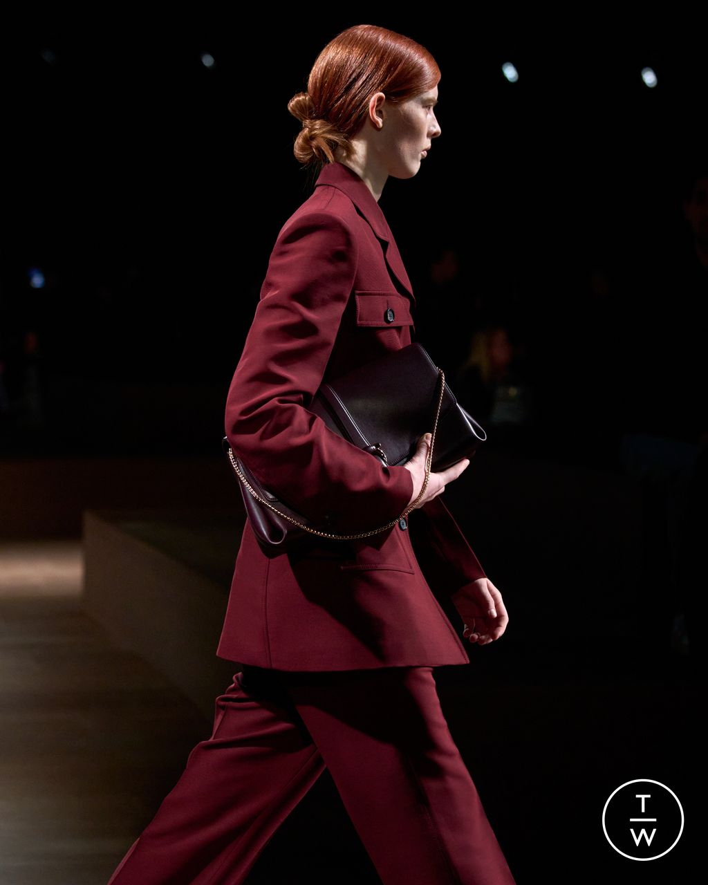 Fashion Week Milan Fall/Winter 2024 look 24 from the Ferragamo collection womenswear accessories