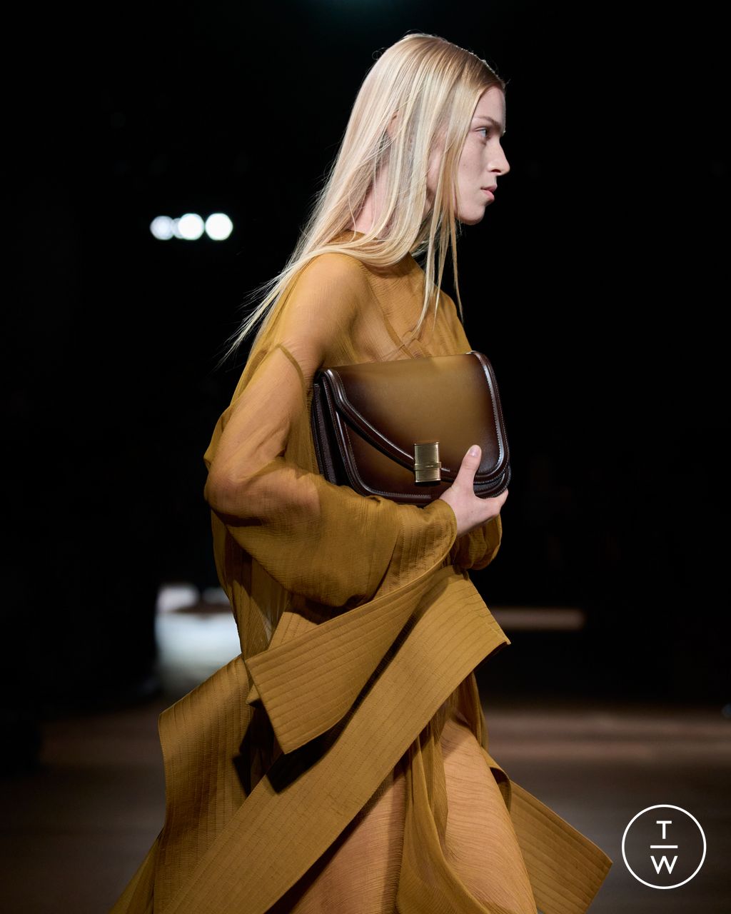 Fashion Week Milan Fall/Winter 2024 look 25 from the Ferragamo collection womenswear accessories