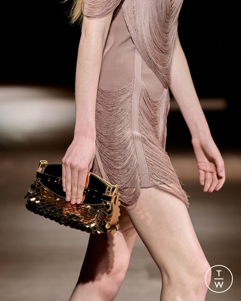Fashion Week Milan Fall/Winter 2024 look 37 from the Ferragamo collection womenswear accessories