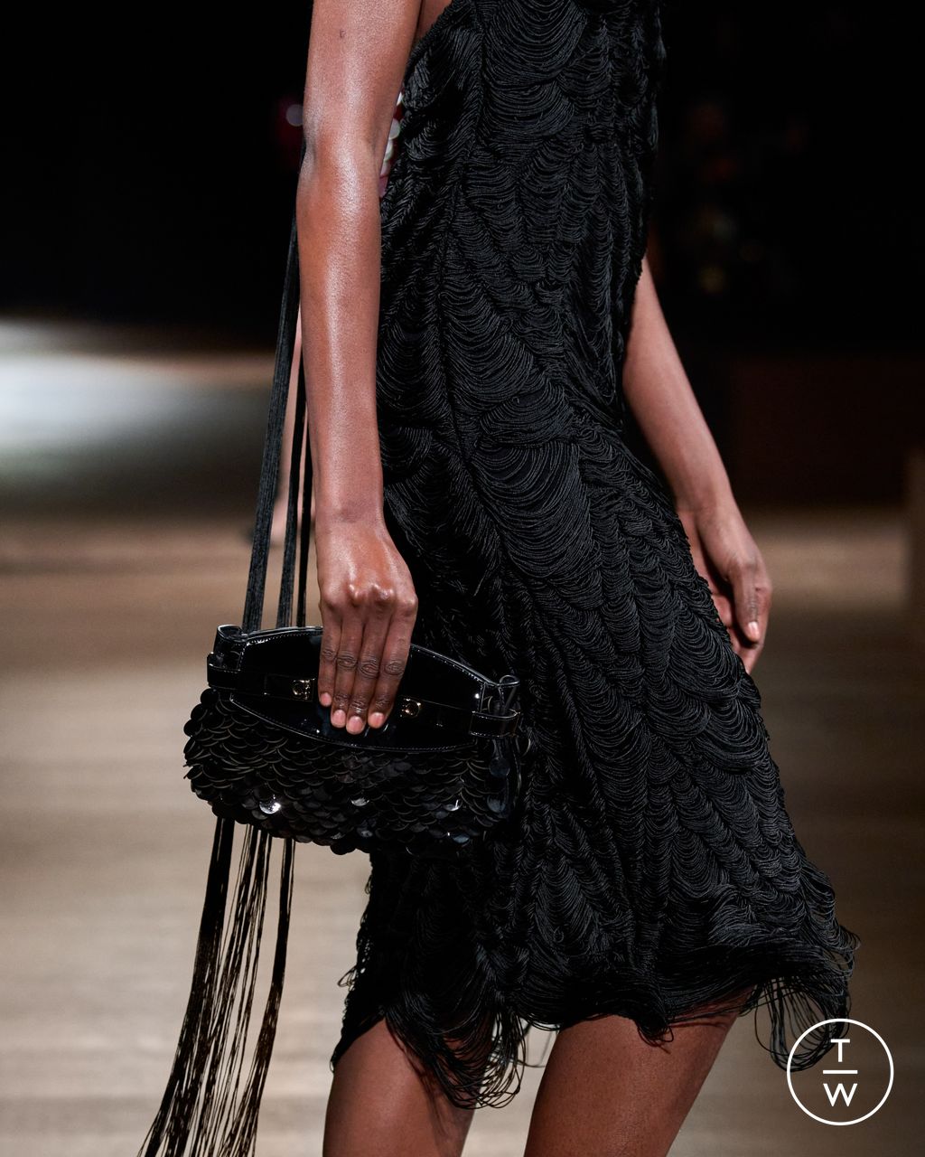 Fashion Week Milan Fall/Winter 2024 look 39 from the Ferragamo collection womenswear accessories
